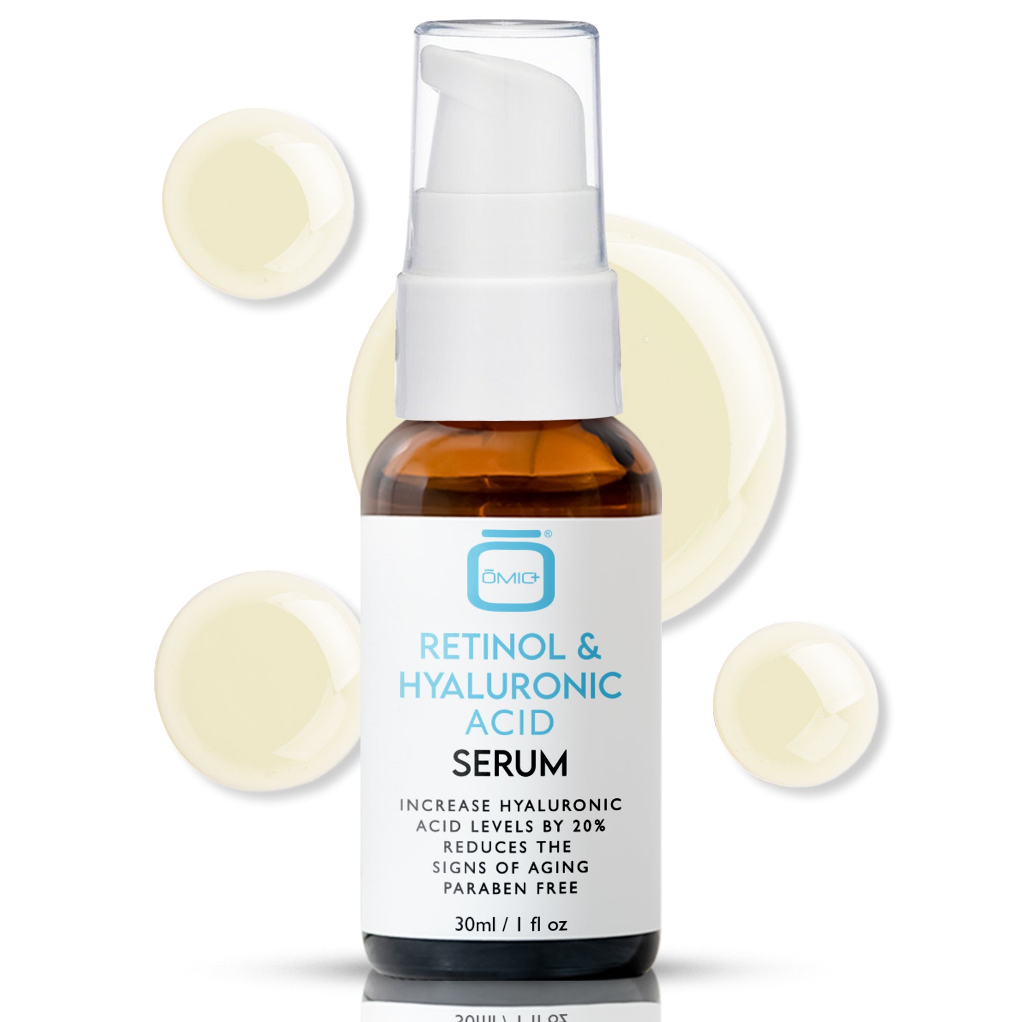 Omic+ Retinol And Hyaluronic Serum - Soothe & Plump Under Eyes 30ml - omicskincare