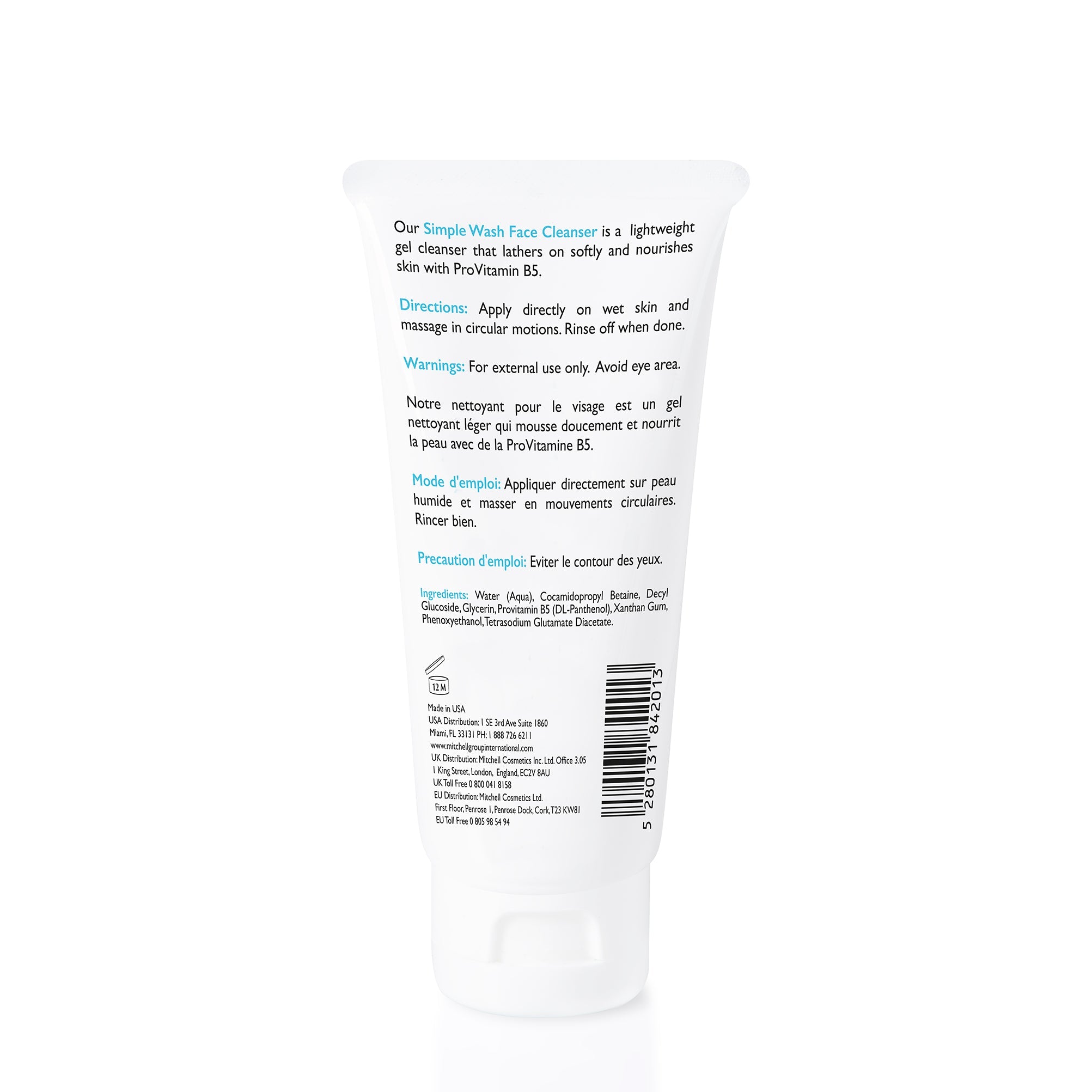 Omic+ Simple Wash Face Cleanser 60ml - omicskincare